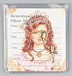 Rememberence / Recuerdos - Quinceanera - Fifteen Years - 2 and 1/2"x3" Plastic Case - Card - Finger Rosary, English