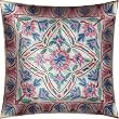 ShalinCraft Throw Pillow Covers Asian Influence Indian Style Cotton Embroidered Square 16x16 Inches (kc143)
