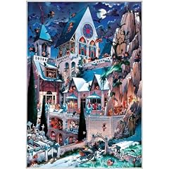 Heye 26127 - Dreieckspuzzles 2000 Teile Castle of Horror, Jean-Jacques Loup