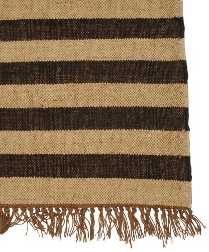 Imagen 3 de Design Handmade Traditional Mat Rug-Wool Jute Modern Carpet Size 84 X 28 Inches