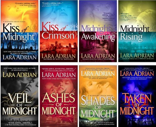 midnight breed series collection set 1 8 kiss of midnight kiss of crimson midnight awakening midnight rising