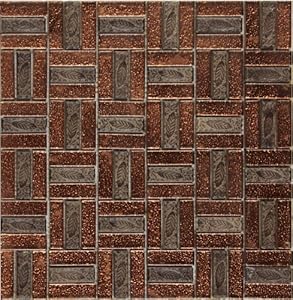 tile glass orange mosaic decorative stone pieces