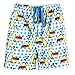 Leisureland Women's Cotton Pajama Flannel Boxer Shorts Sleepy Kitty Cat