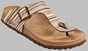 Papillio Thong ''Ramses'' from Birko-Flor in clean lines brown with a regular insole