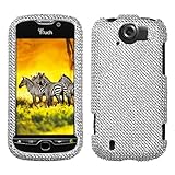 HTC MyTouch 4G Slide Diamond Crystal Bling Protector Case - Silver