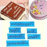 私の家族 お誕生日おめでとう手紙ケーキ カッター プリンター フォンダン ビスケット、クッキー焼く型