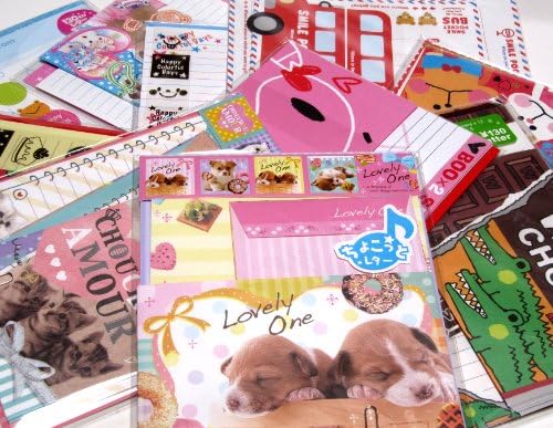 Japanese Cute Design Letter Sets Overstock Pack of 6