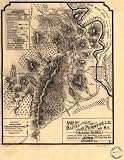 Map of the battle-field of Perryville, Ky., October 8th 1862. Compiled from the records and other sources by J. B. Work, 52d Ohio Vol. Inf. (Civil War Map Reprint measured in inches 28 x 36)