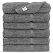 Premium Long-Stable Turkish Cotton-Eco Friendly 6-Piece Washcloths (Gray)