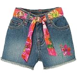 embroidered flower shorts(auth wash 18mos)