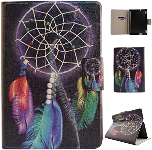 Amazon Kindle Fire HDX 7 Case, Showing Totem Series PU Leather Outer Shell + Soft TPU Inner Shell Protective Case for 7 Inches Amazon Kindle Fire HDX Tablet Case (Wind Chime)
