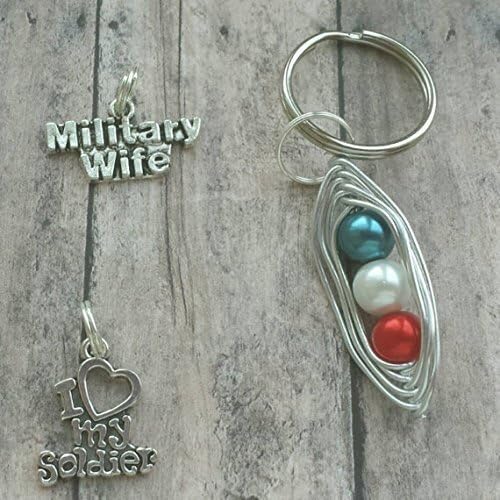 Military I Love My Solider Keychain