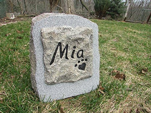 Pet Memorial - 14 x 14 x 8 inches - artificial stone - small monument