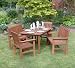 Kingfisher FSWSET3 Tropicana Bench Set (5 Pieces)