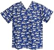 Georgia Southern University Logo GSU Eagles Scrubs Top Shirt-Size SM- 100% Natural Cotton - NOT a CHEAP BLEND - For HIM or HER- GIFT Ideas for Man Men Woman Women Ladies Nurses MOM Mother or DAD Father