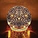 SIGNALS Mercury Glass Sphere Lamp - Indoor Decorative Light Up Orb Ball, Lighted Glass Globe Lamp Holiday Home Decor - Nightlight Accent Light -Silver, Large