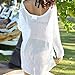 PanDaDa Womens Crochet Sunscreen Swimwear Bikini Cover Up Beach Tops Mini Dress