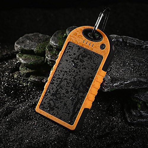 JJF Bird TM Solar Panel Charger 12000mah Rain-resistant Waterproof Shockproof Portable Dual USB Port Portable Charger Backup External Battery Power Pack for Iphone 6 4 4s 5 5sipod, Ipad Ipad Mini Retina(apple Adapters Not Included), Samsung Galaxy Note 2, Note 3, S2 S3, S4, S5, Blackberry Z30, Z10, Q10, Q5, Asus Nexus 4, 5, 7, 10, HTC One V, X, M8, M7, Mini, Max, Motorola Moto G, X, E, Droid, Lg G2, G3, Sony Xperia, Nokia Lumia, Icon, 521, 520, 920, 1020, 1520 Most Android/windows Smart Cell Phones, Gps, Tablets, and Other Usb-charged Devices, Etc. (orange)