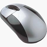 Compucessory Mini Mouse Optical 800dpi Cordless USB for Notebook Silver and Black Ref CCS30224