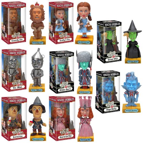 Wizard of Oz 8 Piece Wacky Wobbler Bobblehead Set