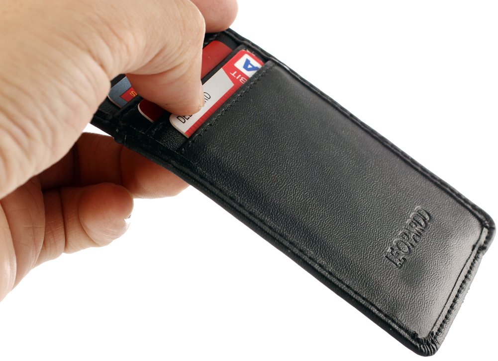 Amazon.com : RFID Blocking Sleeves Cool Slim Leather Wallet for ...