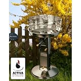 Produkt-Bild: Activa Edelstahl S&auml;ulengrill Holzkohlegrill Grill 45cm