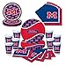 University of Mississippi Ole Miss Rebels Party Pack - Plates, Cups, Napkins - Serves 8