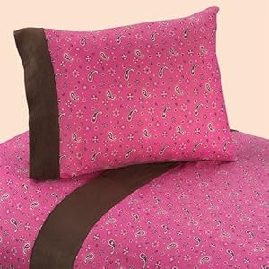 4pc Queen Sheet Set For Western Cowgirl Bedding Collection - Bandana Print