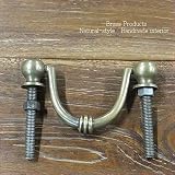MANJA MTMET-078 真鍮 取っ手 ドアノブ つまみ ハンドル アンティーク レトロ調 ナチュラル