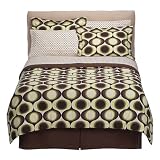 Review Springs Industries  / Contemporary Home Neutral Citron Ogee Bed in a Bag - Twin