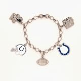 Indianapolis Colts Silver Tone NFL Charm Bracelet