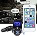 Sminiker Big LCD Display Car Bluetooth Adapter FM Transmitter Car Radio and Car Speakers Kit for Handsfree Calling & MP3 Player,TF Card and USB Car Charger for Any Bluetooth Devices