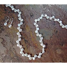 White Freshwater Pearl Drop Earrings