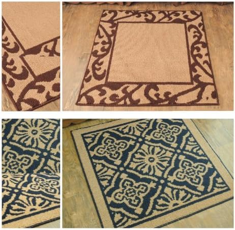 rhombus ground mat,dedusting,antiskid door mat,foot mat.0.8*0.8m (blue)