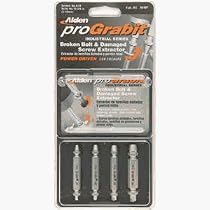 Alden 8440P 4-Piece Grabit Broken Bolt and Damaged Screw Extractors Set