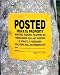 Roll of 200 POSTED Private Property Signs