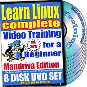 Learn Linux Complete For A Beginner Video Training And Four Certification Exams Bundle, Mandriva Edition. 8-Disk DVD Set, Ed.2011