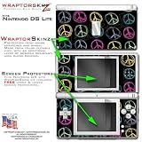 Kearas Peace Signs on Black WraptorSkinz Skin kit fits Nintendo DS Lite (DS LITE NOT INCLUDED)