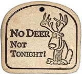 Amaranth Stoneware No Deer Not Tonight Plaque