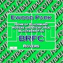 10cm x 10cm Acrylic Drinks Coaster-Set of 4-Football Teams-Blackburn Rovers
