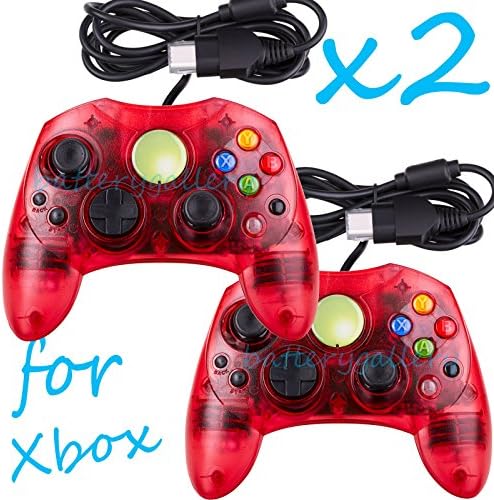 2 LOT NEW RED Controller Control Pad for Original Microsoft XBOX X System