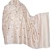 Shawl Wrap Stole with Embroidery on Wool from Kashmir 80 x 40 inches (ebs306)