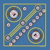 12 Pk. United States Coast Guard Bandana Head Scarf Bandanna