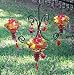 Parasol Chandelier ~ Triple ~ Glass Hummingbird Feeder ~ GLORIA ~ Flame Red