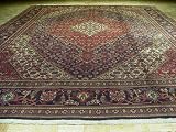 Navy Blue Fish Design 10x13 Handmade Persian Rug G49