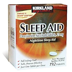 Kirkland Signature Sleep Aid Doxylamine Succinate 25 Mg, 192-Count