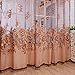 Binmer(TM)Window Curtains Door Curtain Mordern Room Floral Tulle Window Screening Curtain Drape Scarfs for Bathroom Balcony Living Room Decor (Coffee)
