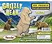 Puzzled Grizzly Bear 3D Natural Wood Puzzle