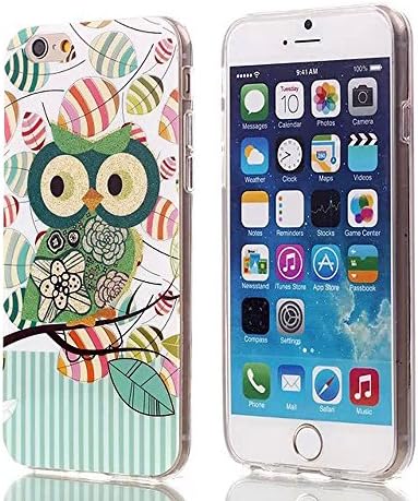 iPhone 6 Case, MICNOKEYA [003] Cute Owl Cartoon Painting Art Silicone TPU Case Soft Protecting Cover for Apple iPhone 6 (4.7 inch)