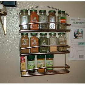 Spectrum Euro Wall Mount Spice Rack